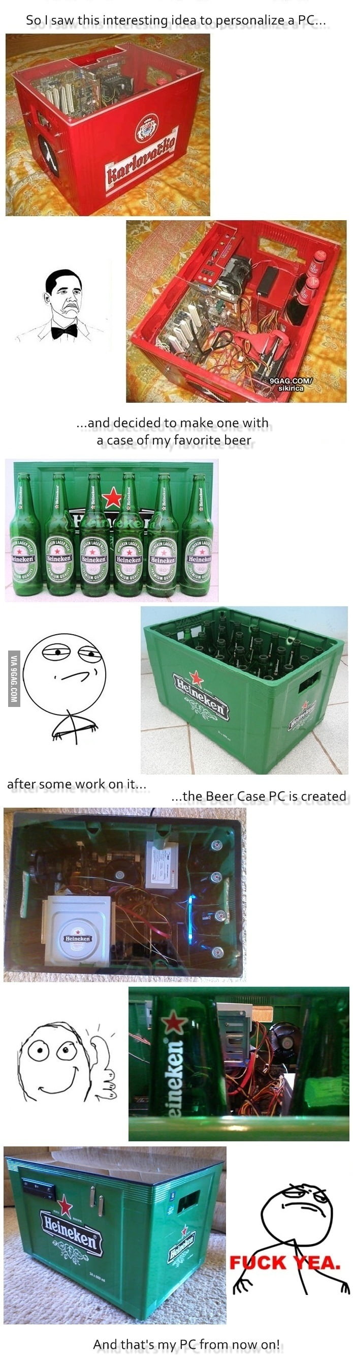 Heineken Beer Case PC! - 9GAG
