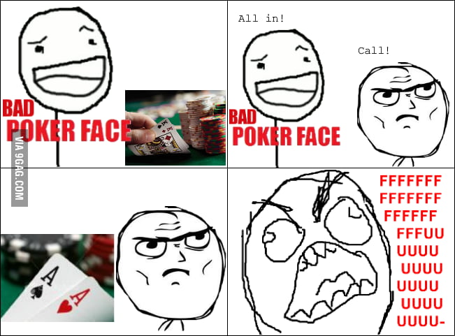 Poker rage! - 9GAG