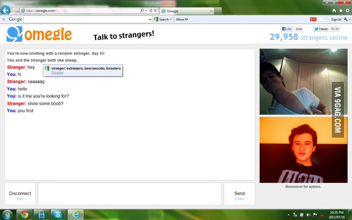 Omegle In A Nutshell 9gag