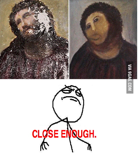 Jesus Painting Restoration In Spain Gone Wrong 9GAG   5454281 700b 