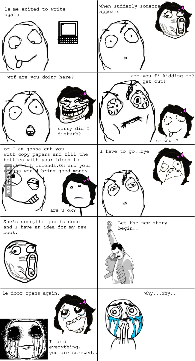 Every time when I write.. - 9GAG
