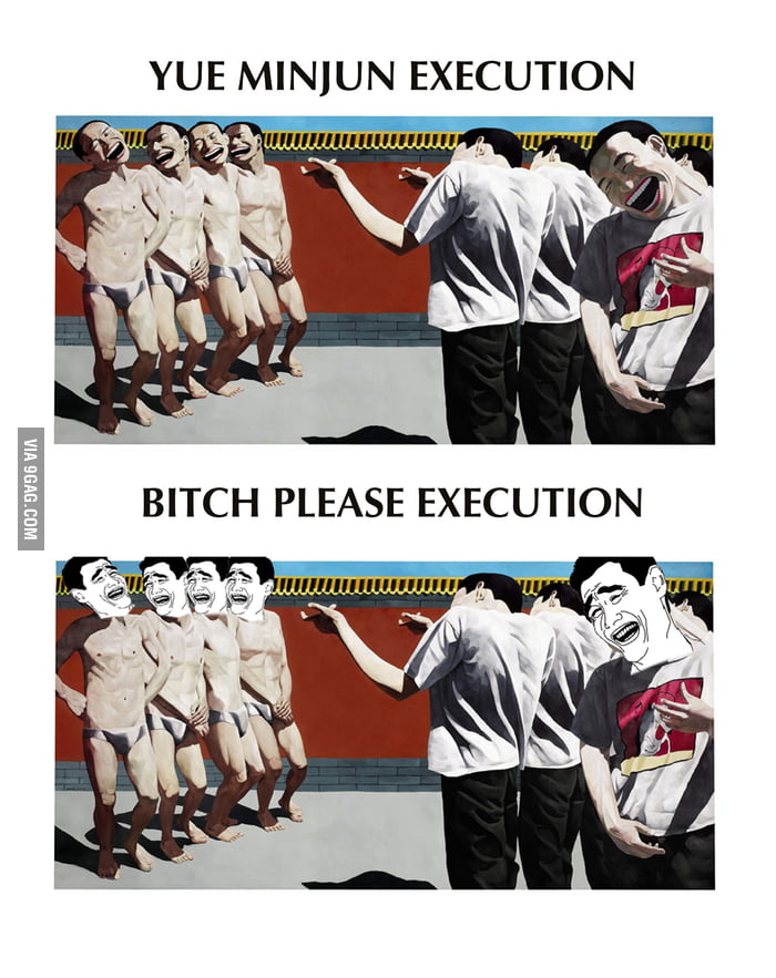 Yue minjun execution inspiration - 9GAG