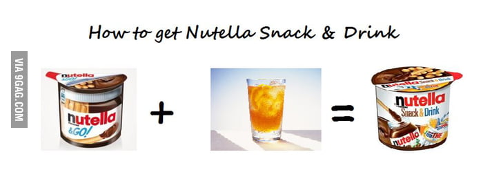 How To Get Nutella Snack & Drink - 9GAG
