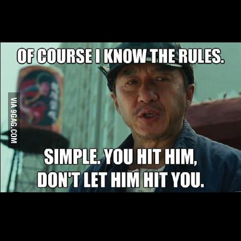 Jackie Chan Knows The Rule. - 9gag