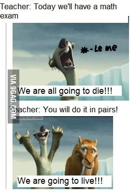 Happens on every math exam. - 9GAG