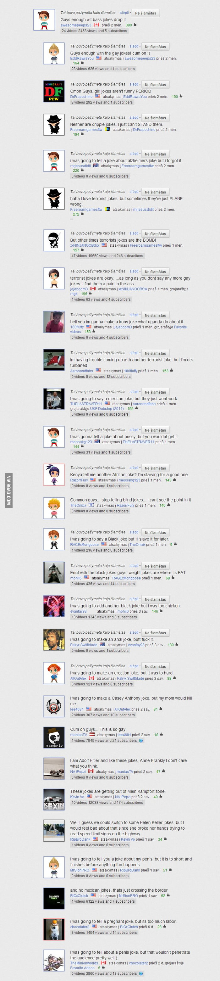 So I love reading comments - 9GAG