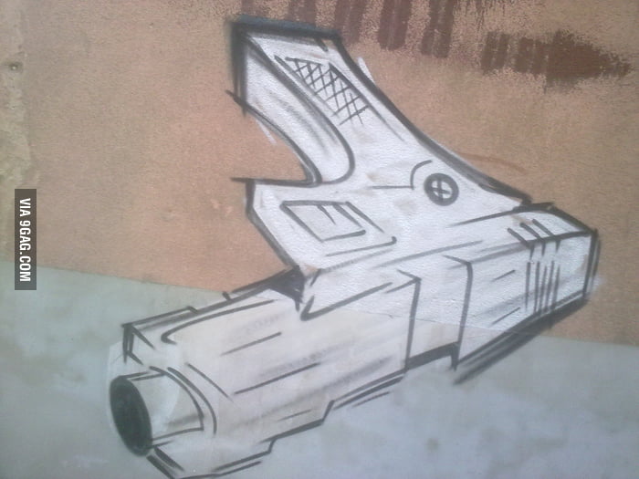 Awesome graffiti gun 9GAG