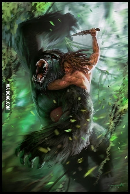 Tarzan Vs Kerchak 9gag