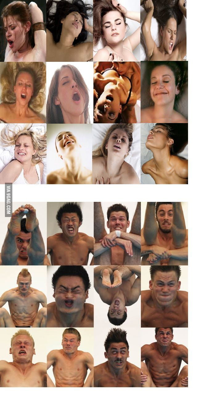 Orgasm faces female and male 9GAG