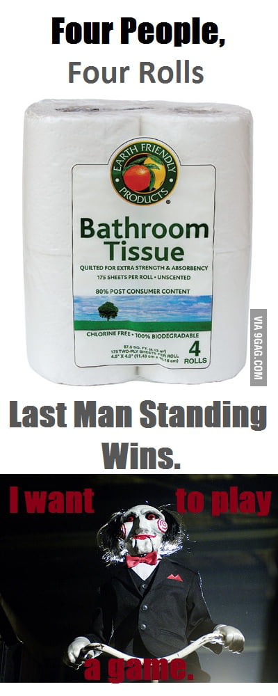 The Toilet Paper Game - 9GAG