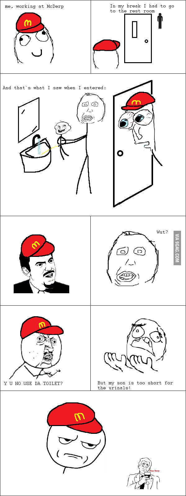 Just a normal day at McDerp's - 9GAG