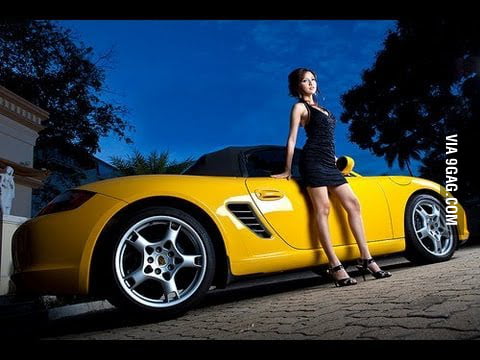 Hot Girl Driving a Porsche :O Sexy Women that can drive - 9GAG