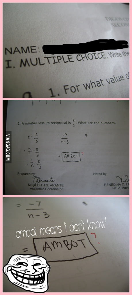 Cool Answer Bro ! - 9GAG