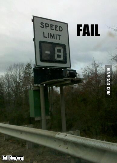 Speed Limit FAIL - 9GAG
