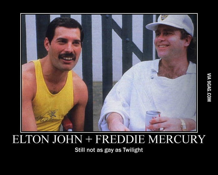 Elton John + Freddie Mercury 9GAG