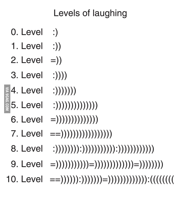 Levels Of Laughing 9gag