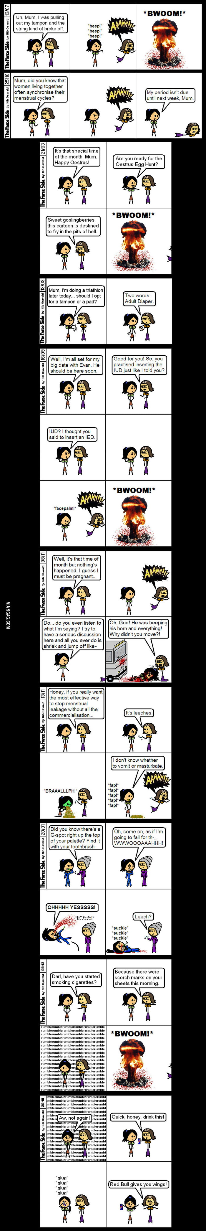 Cartoon tampon jokes 20072010 9GAG