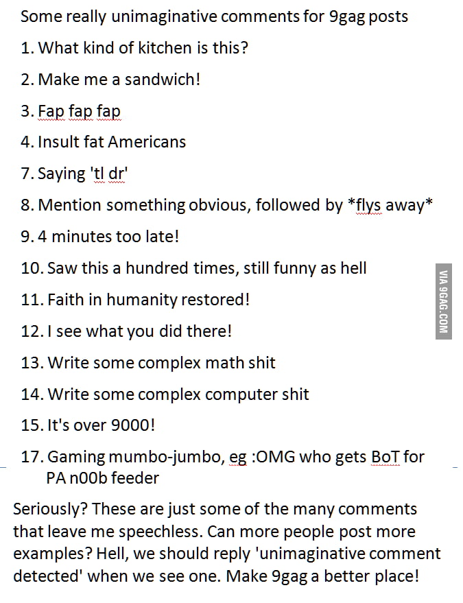Take a minute and read this - 9GAG