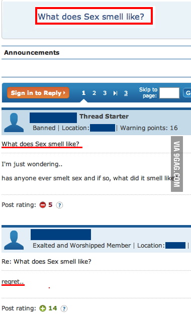 How does sex smell pics 271