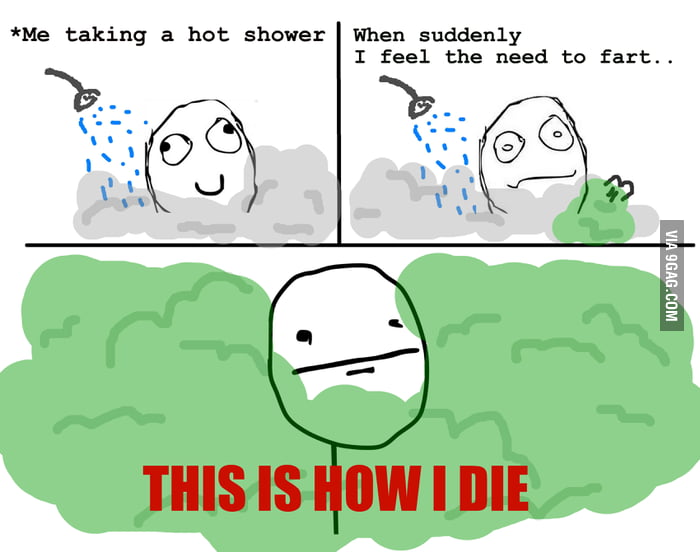 Fart in the shower 9GAG