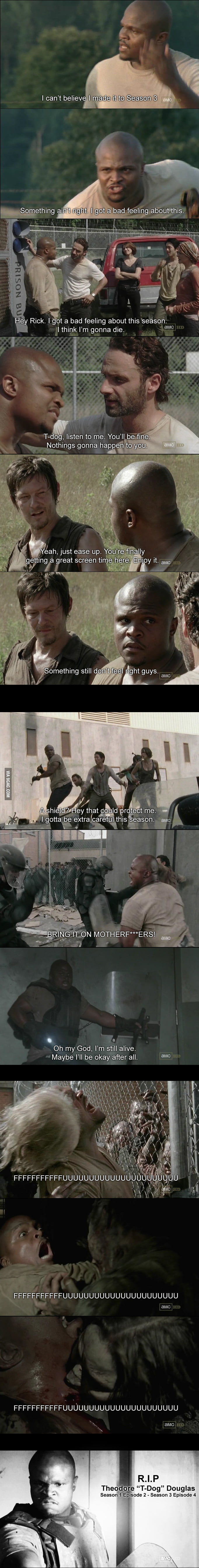 Tribute to T-Dog Walking Dead [Spoiler S3EP4] - 9GAG