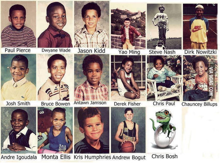 Nba players childhood 9gag