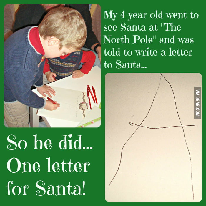 A Letter To Santa 9GAG