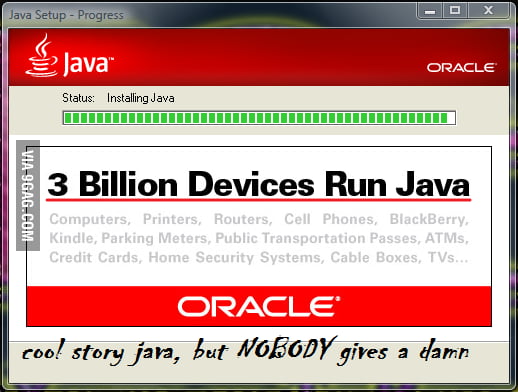 Cool story Java - 9GAG