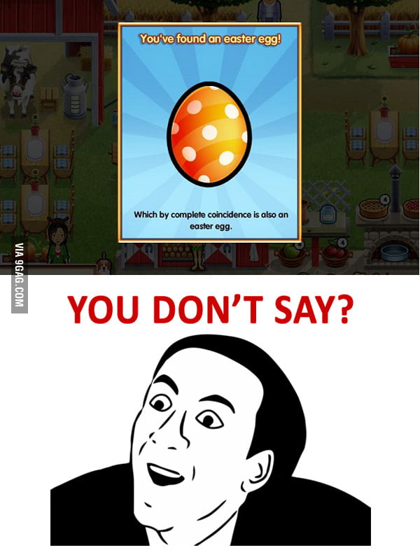 Just an easter egg being an easter egg - 9GAG