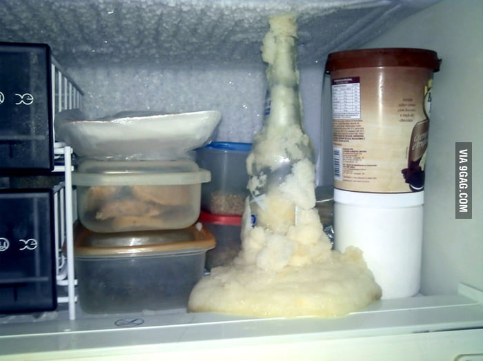 How NOT TO cool a beer in the freezer 9GAG