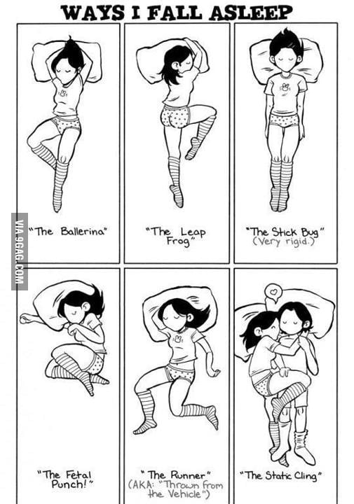 Sleep poses 9GAG