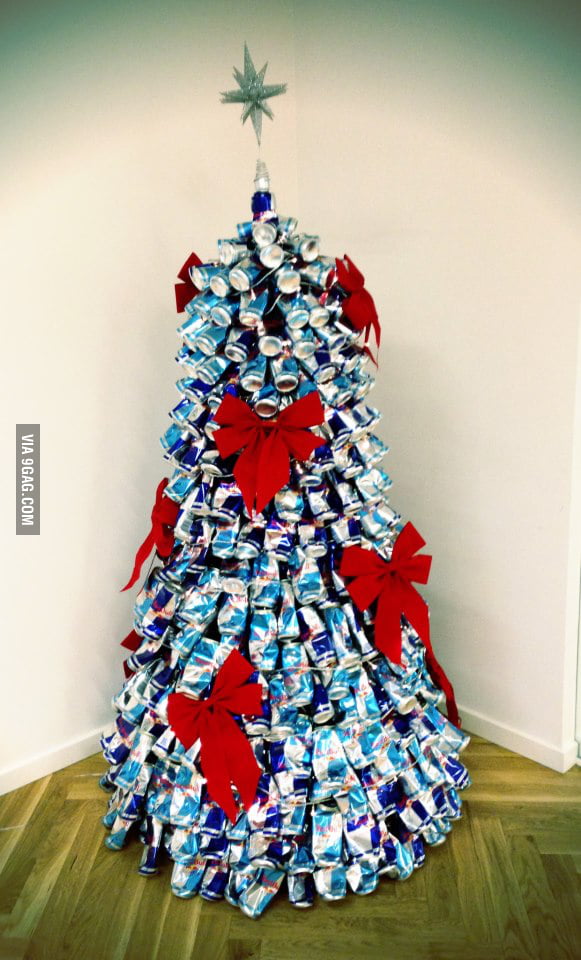 Redbull Christmas Tree 9GAG