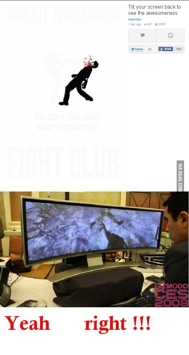 [FIXED] Tilt your screen back to see the awesomeness 9GAG