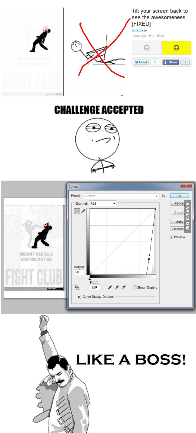 Tilt your screen back to see the awesomeness [FIXED] [FIXED] 9GAG
