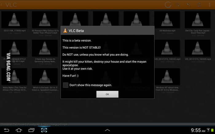 Saw this in VLC Media Player - 9GAG