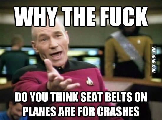 They're for turbulence, stupid.