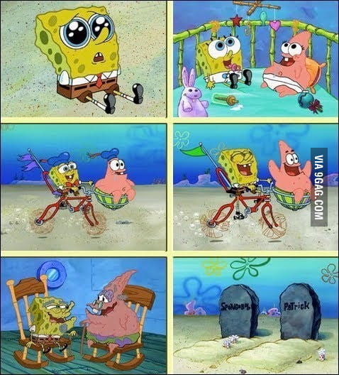 The friendship of spongebob and patrick - 9GAG