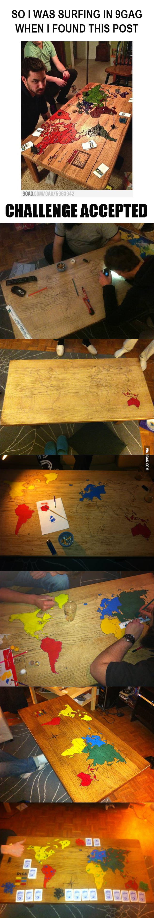 Risk Table Challenge Accepted - 9GAG