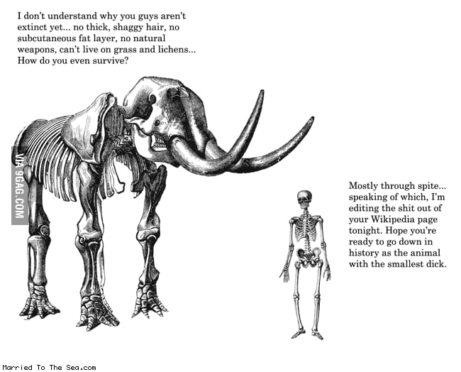 Mammoth vs. Human 9GAG