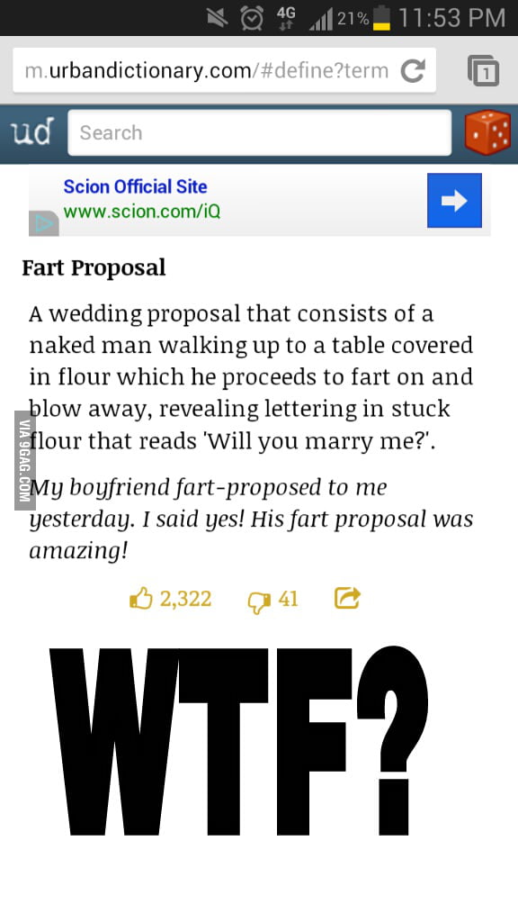 So I was looking through urban dictionary 9GAG