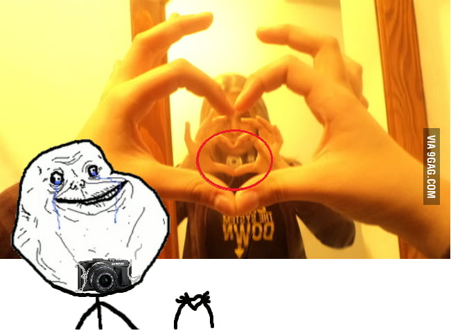 Forever Alone Facebook Girl - 9GAG