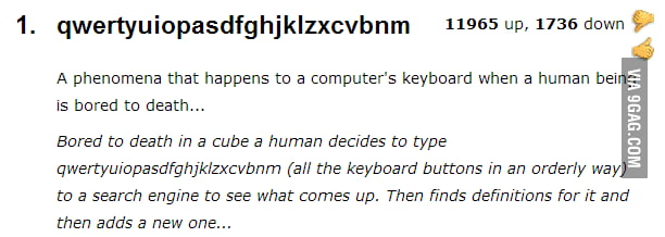 Urban Dictionary on X: @letusdefine qwertyuiopasdfghjklzxcvbnm: A