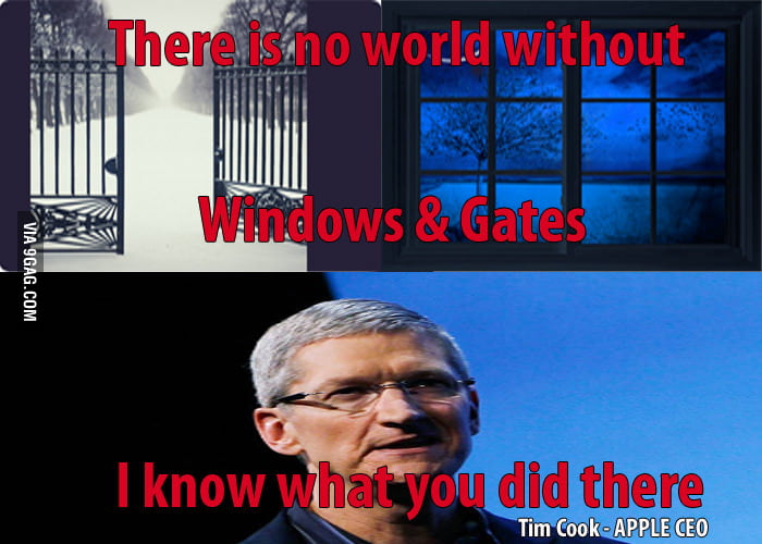 Microsoft trolls apple - 9GAG