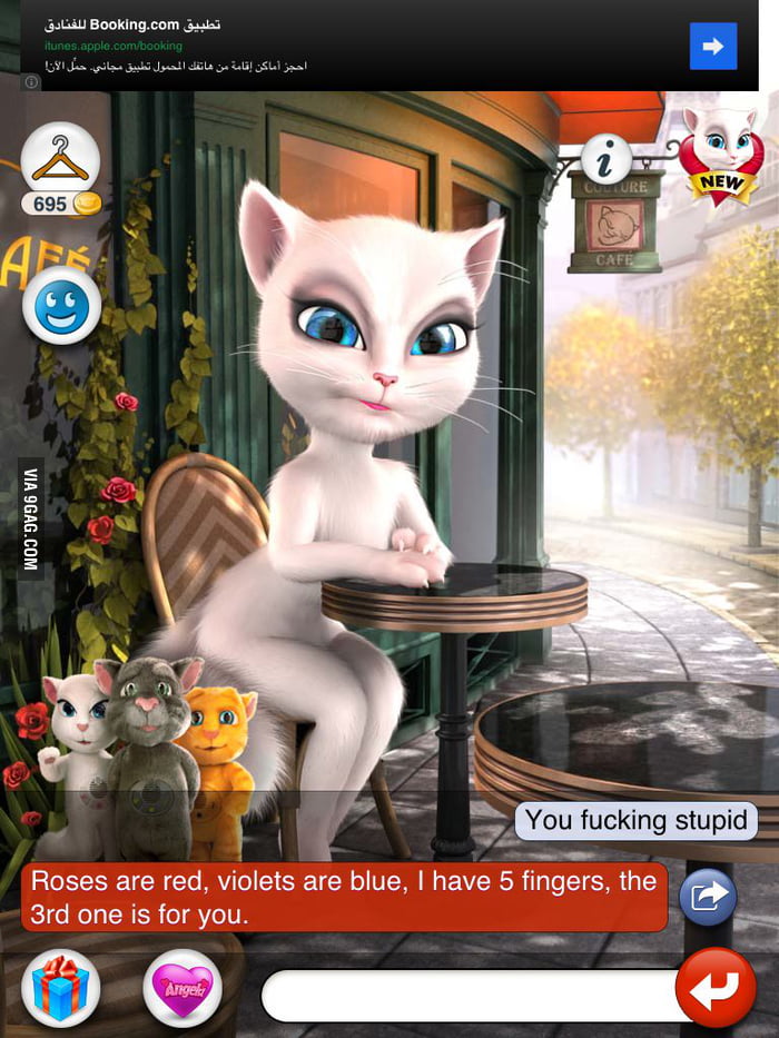 Talking angela is angry - 9GAG