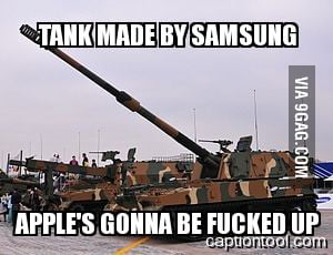 Tank made by Samsung. Google k9 thunder or samsung tank - 9GAG