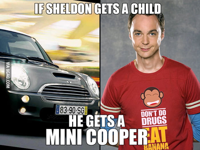 SHELDON MINI COOPER - 9GAG