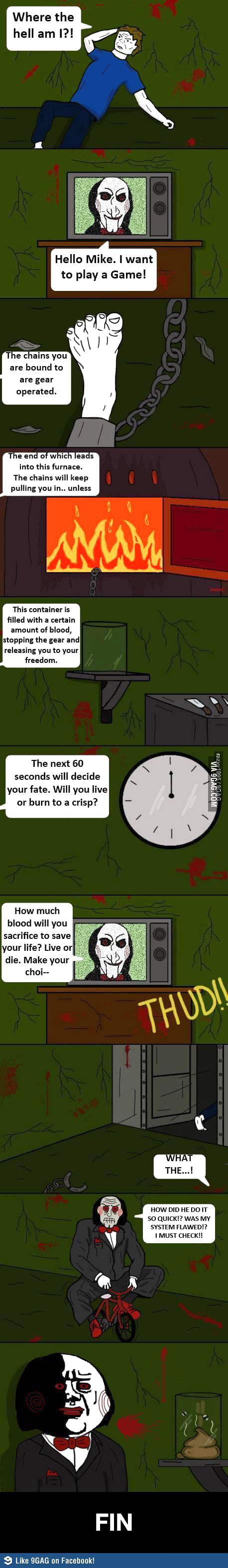 How to cheat in Saw - 9GAG