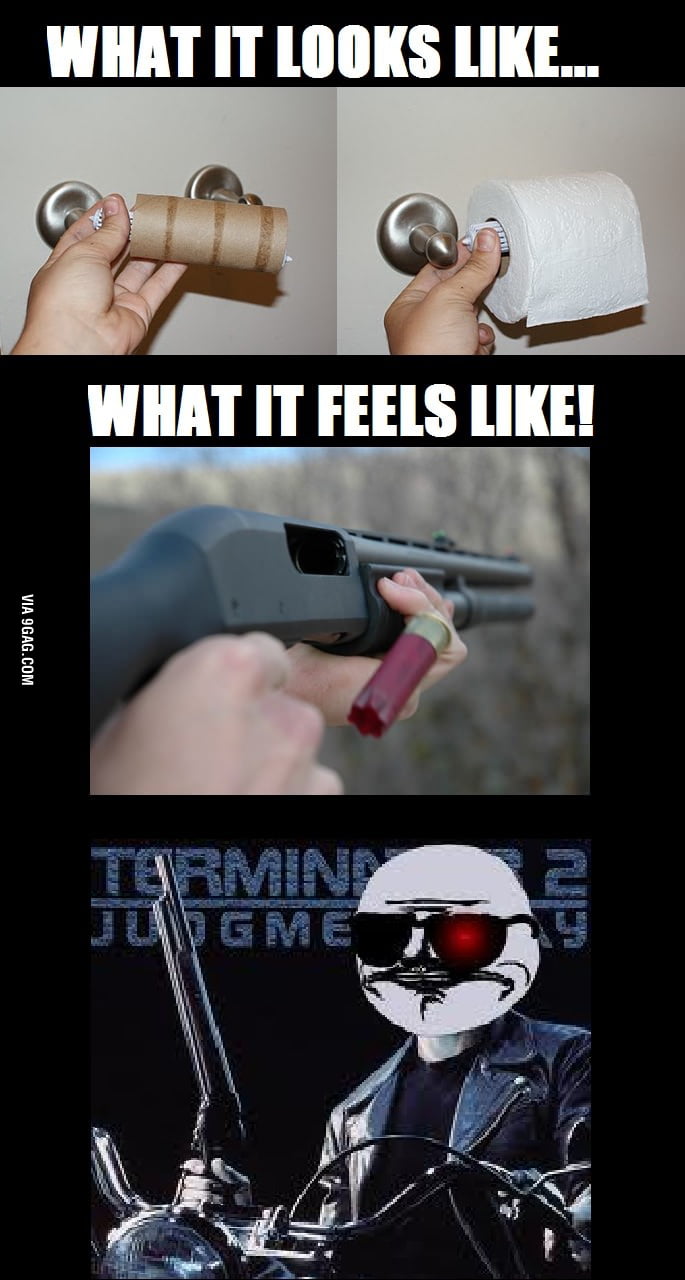 Replacing the toilet paper roll 9GAG