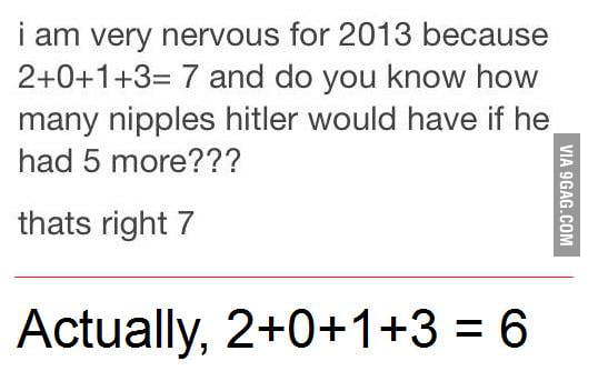 It's 6. Not 7. SIX. - 9GAG
