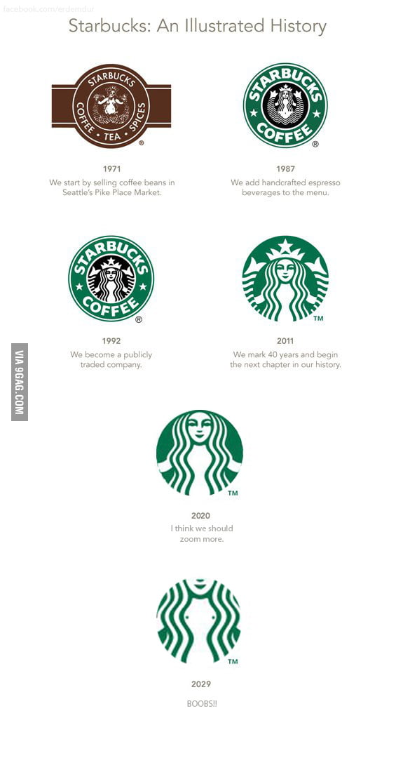 Starbucks changed their logo again - 9GAG